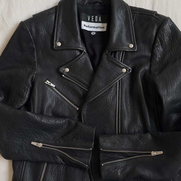 Reformation Veda Bad Leather Jacket - Picture 3 of 6